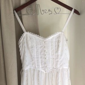 Vintage White Handmade 70’s Wedding Dress